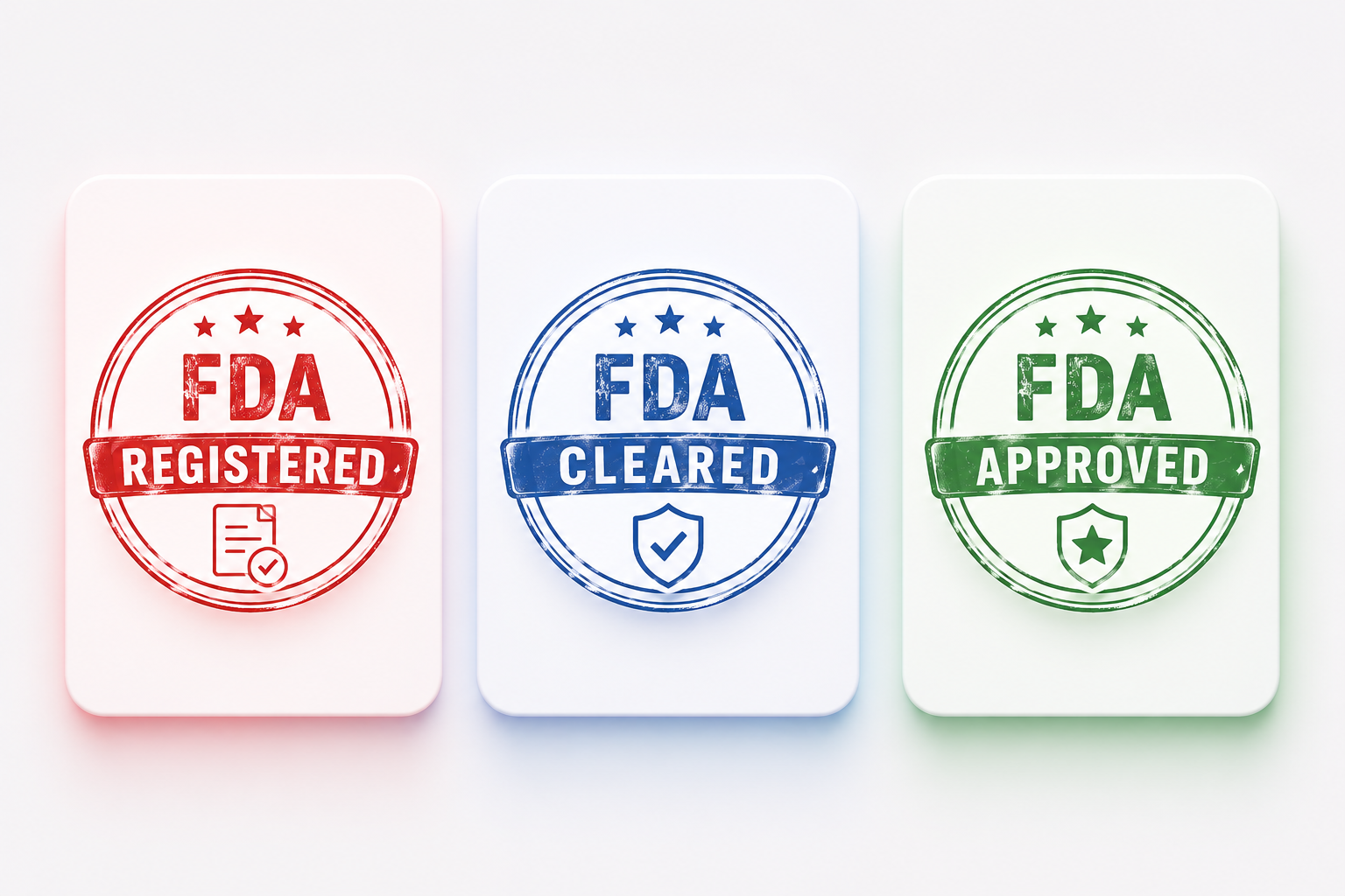 FDA Cleared vs FDA Registered vs FDA Approved