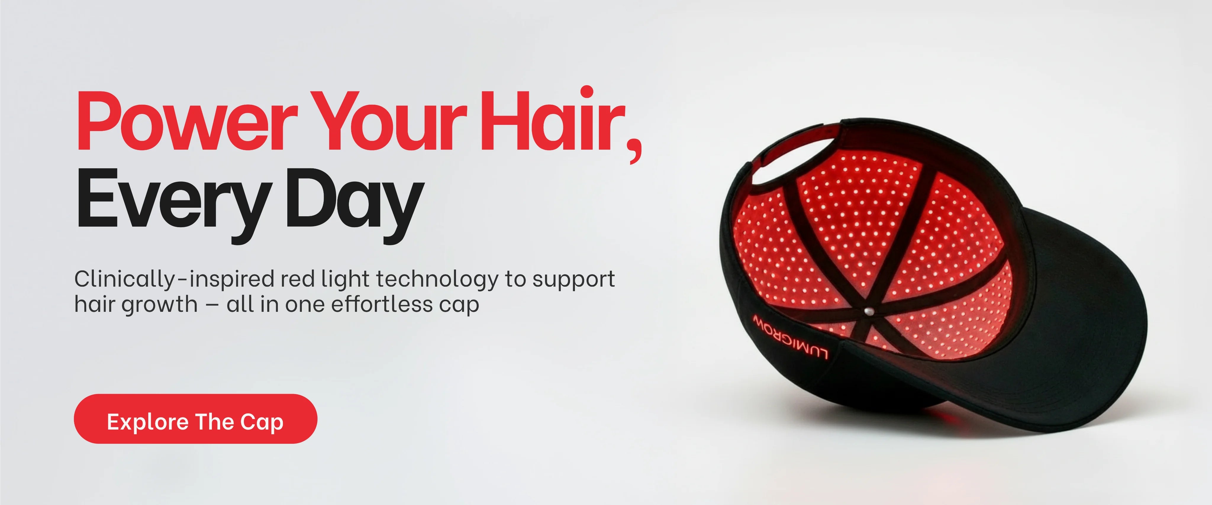 Red light therapy cap